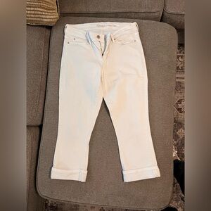 Signature by Levi Strauss Cream Ankle Jeans